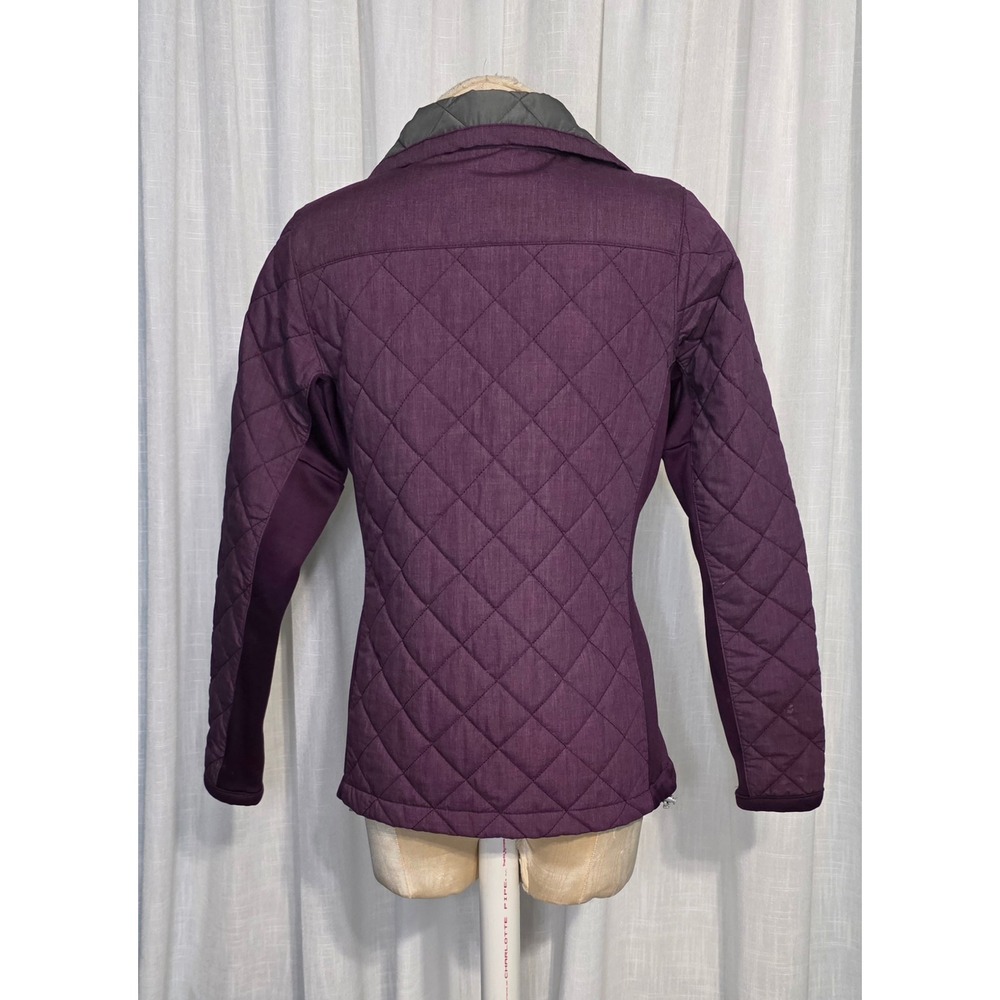 Columbia Womens Plum Purple Quilted Snap Front Jacket Small - Picture 3 of 7